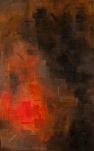 Olga Skorża Kolor i światło Kompozycja_14 obraz olejny na płótnie 135x85 cm 2015 wystawa w Galerii Test warszawa 2016 rok