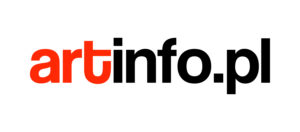 Logo Artinfo.pl. Logo skłąda się z małych liter. Litery tworząće napis art są czerwone, a litery tworzące napis info.pl są czarne.